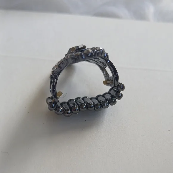 Paparazzi Metallic Black Statement Ring - Picture 4 of 10